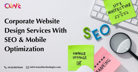 Corporate website design with SEO and mobile-optimized layout