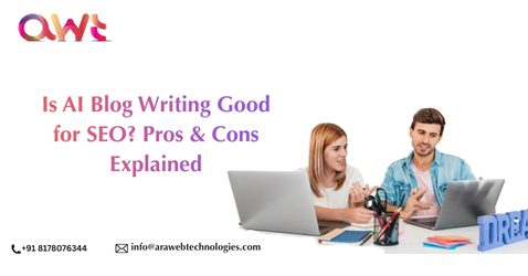 AI blog writing services for SEO showing content creation, search ranking strategy